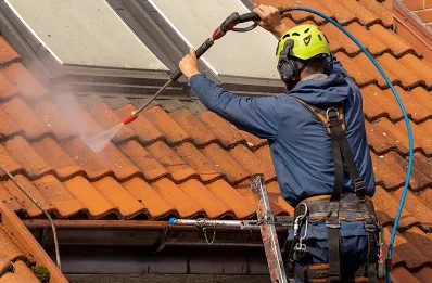 Démoussage et hydrofuge de toiture à Oroix